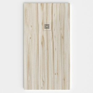 Plato de ducha resina textura pizarra acabado efecto Madera Pino Denver - antideslizante STONE 3D moderno