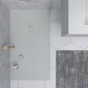 Plato ducha de resina AGAPE Arena y otros colores exclusivos - con textura pizarra - antibacteriano y antideslizante