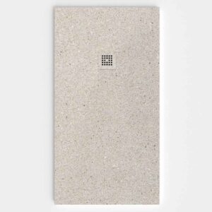 Plato de ducha efecto Terrazo BEECH - antideslizante STONE 3D moderno