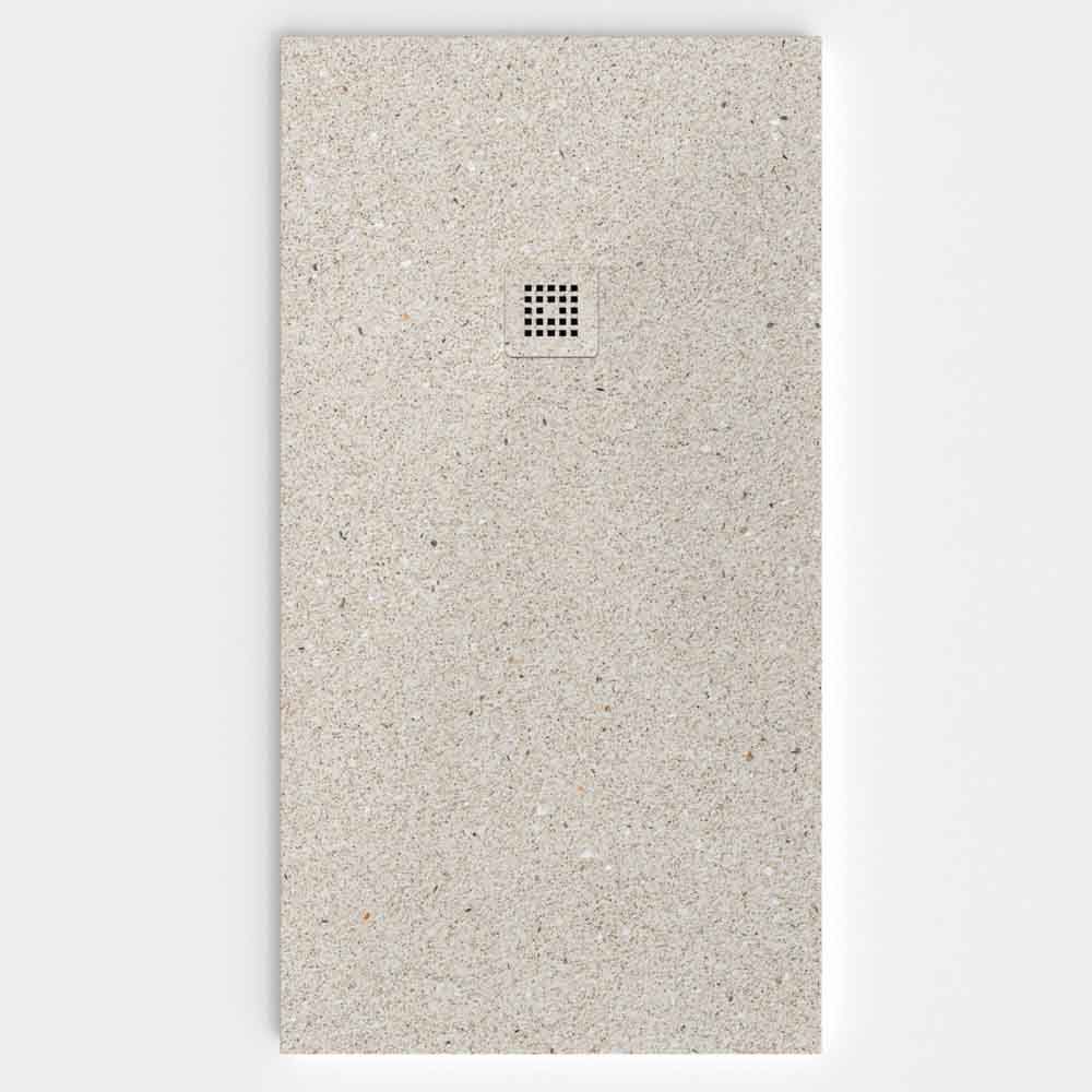 Plato de ducha efecto Terrazo BEECH - antideslizante STONE 3D moderno