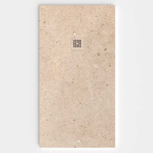 Plato de ducha efecto Terrazo BROWM - antideslizante STONE 3D moderno