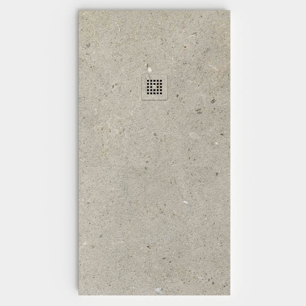 Plato de ducha resina textura pizarra Efecto Cemento Chic antideslizante STONE 3D moderno