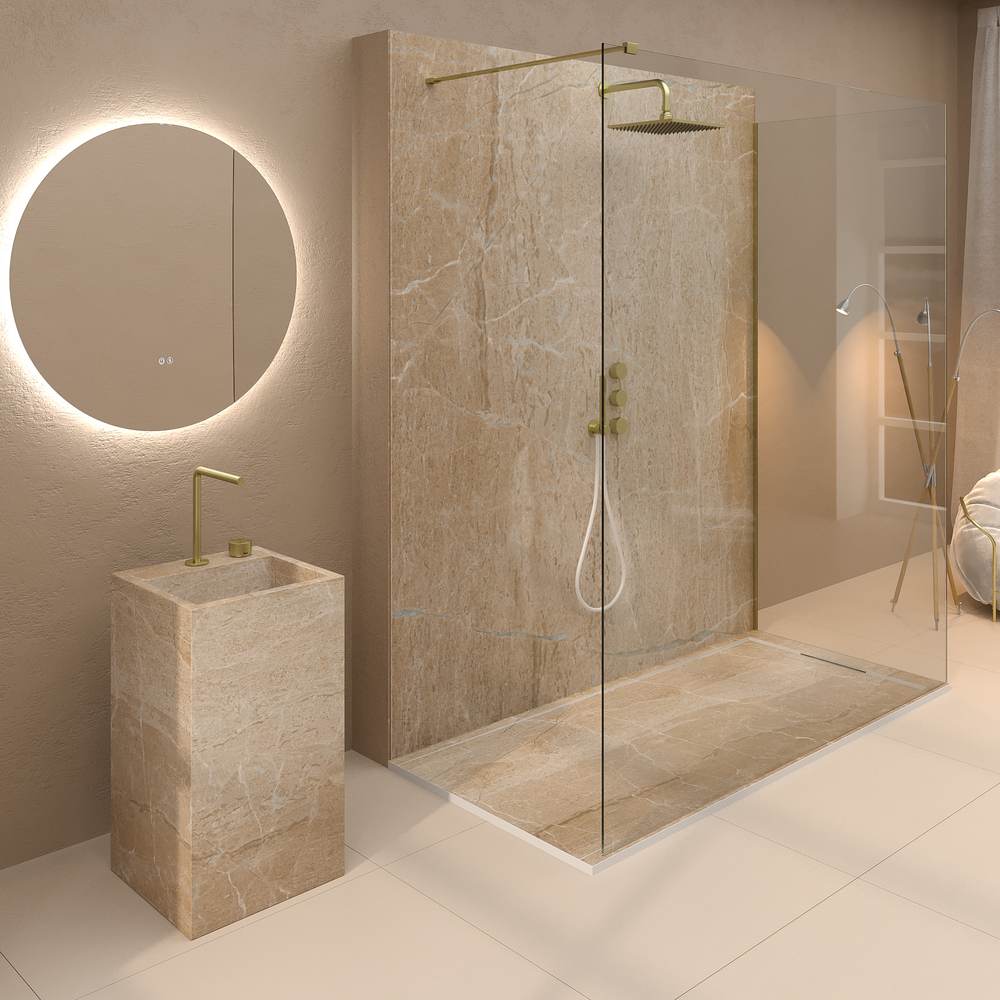 Panel de revestimiento para pared de baño MSCOMPACT efecto cemento DERA - Imagen 2