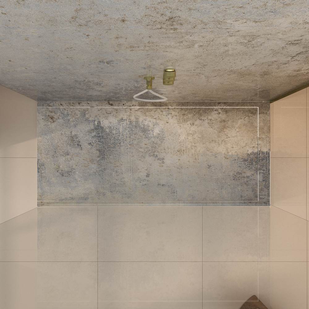 Panel de revestimiento para pared de baño MSCOMPACT efecto cemento CINZA - Imagen 3