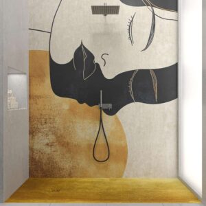 Panel de revestimiento para pared de baño MSCOMPACT efecto tendencia ABBYS