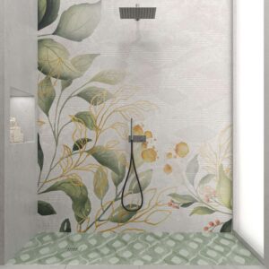 Panel de revestimiento para pared de baño MSCOMPACT efecto tendencia GREEN