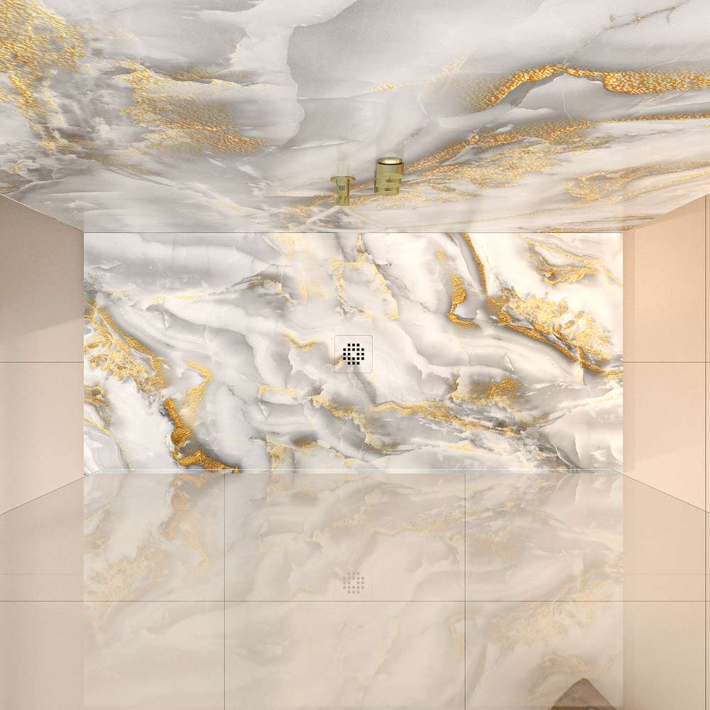 Panel de revestimiento para pared de baño MSCOMPACT efecto mármol ALMA - Imagen 3