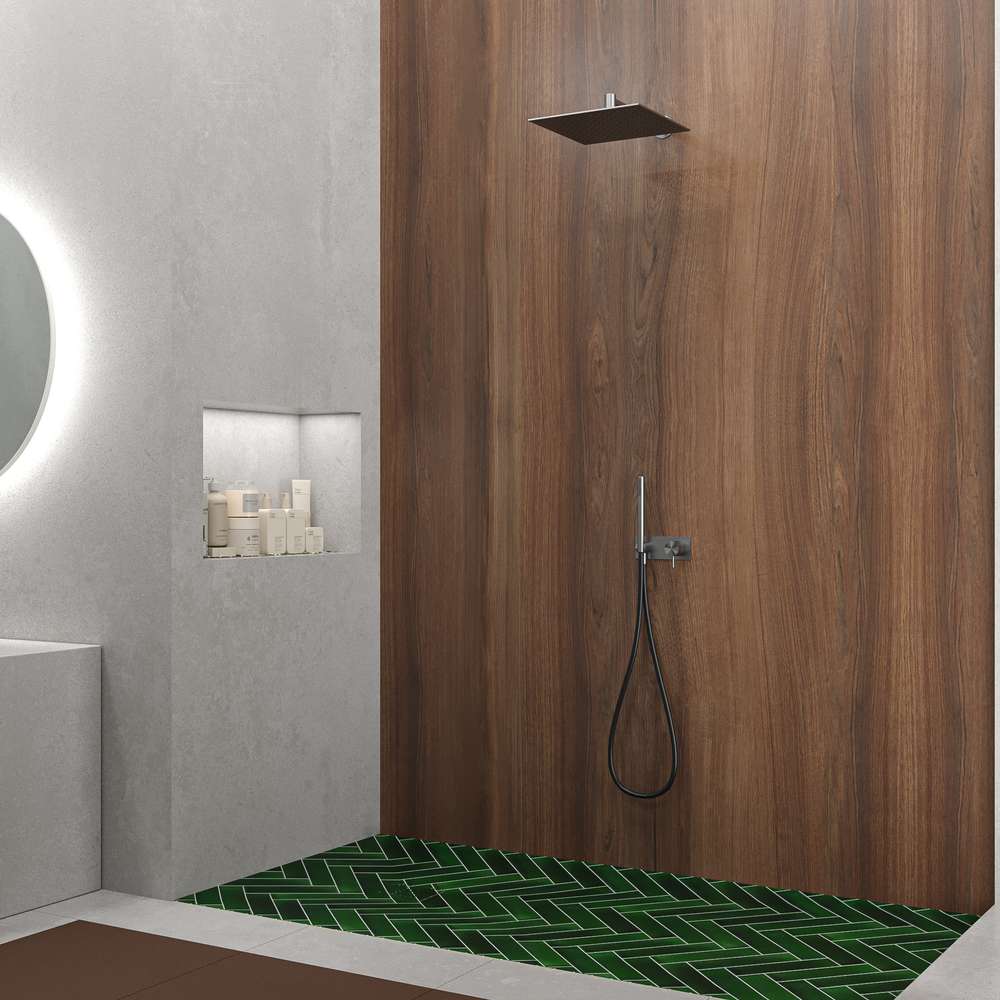 Panel de revestimiento para pared de baño MSCOMPACT efecto madera ALLOY - Imagen 3