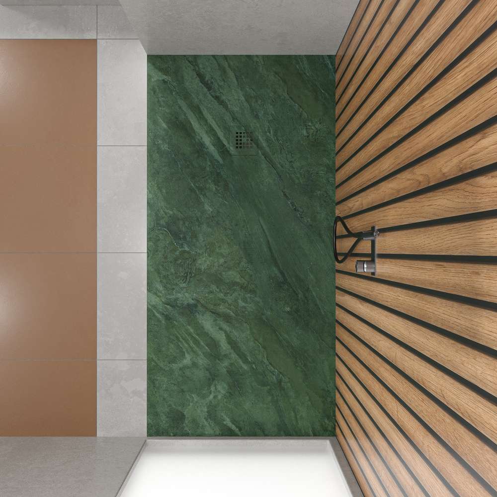 Panel de revestimiento para pared de baño MSCOMPACT efecto madera ANETO - Imagen 2