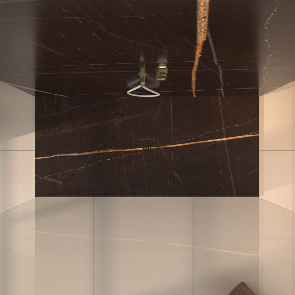 Panel de revestimiento para pared de baño MSCOMPACT efecto mármol BROWN - Imagen 3