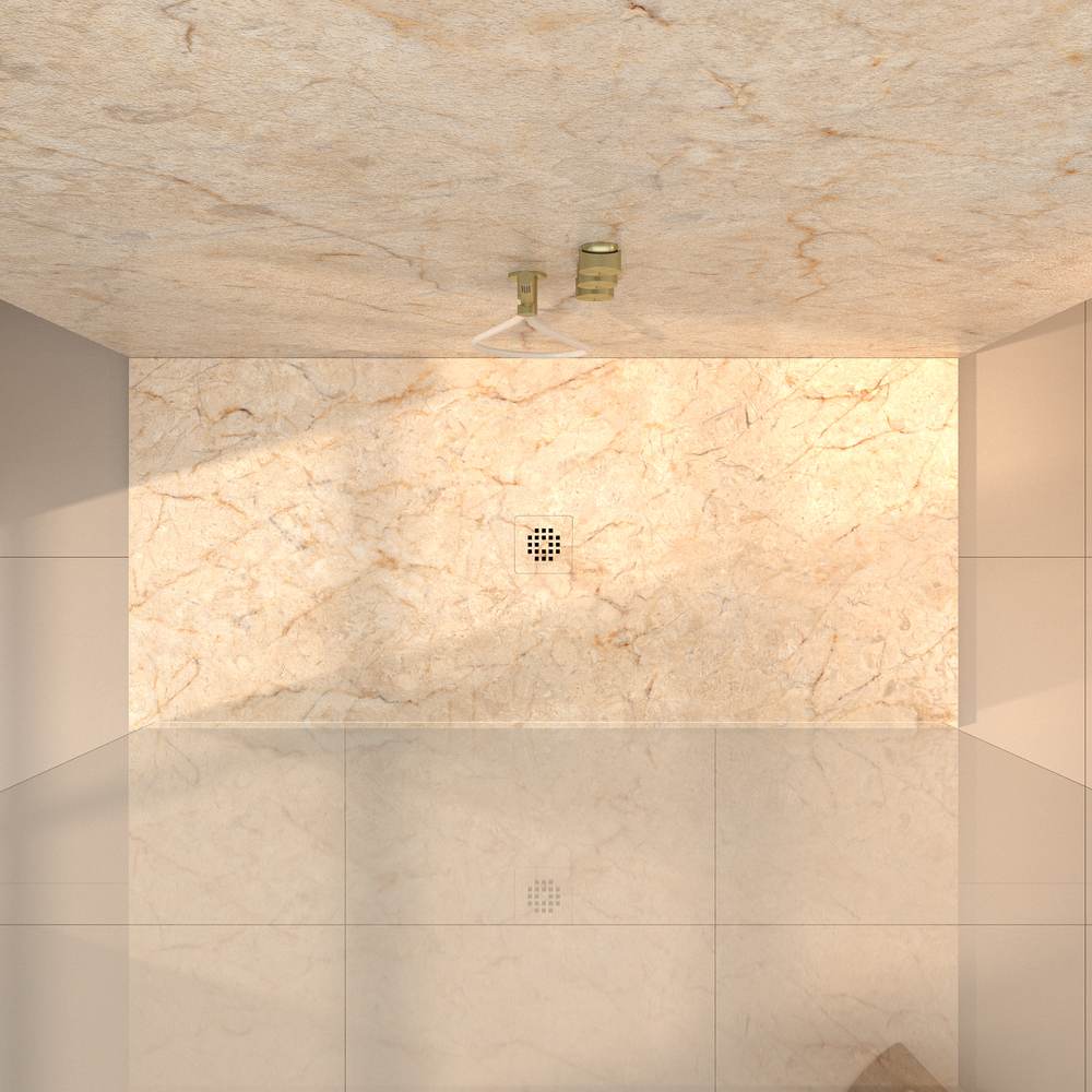 Panel de revestimiento para pared de baño MSCOMPACT efecto mármol CREMA - Imagen 3