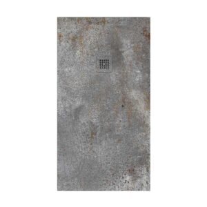 Plato de ducha resina textura pizarra acabado efecto Cemento Hierro y otros colores - antideslizante STONE 3D moderno