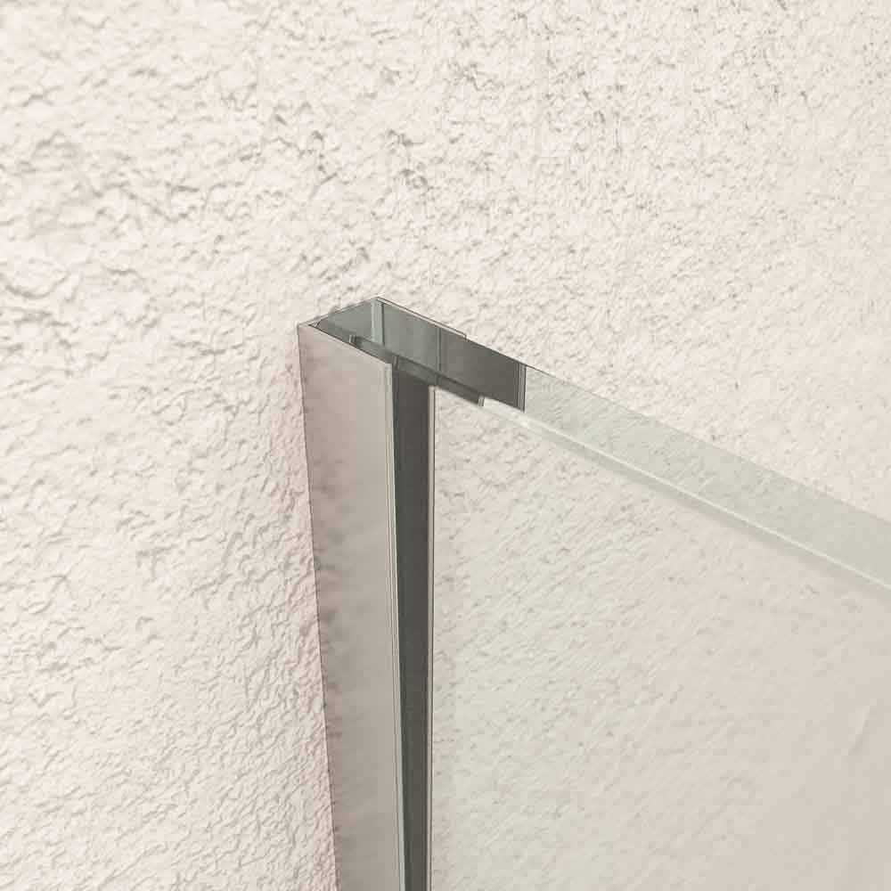 Fijo de ducha mampara ZEN perfil acero inoxidable - Vidrio 10 MM con tratamiento anti-cal incluido - Imagen 2