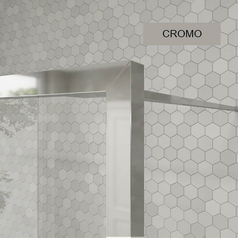 Fijo de
ducha a medida mampara LINE S con perfilería enmarcada 3 cuerpos - Vidrio 4
MM con tratamiento anti-cal incluido- Brazo sujeción acero inox. - Imagen 7