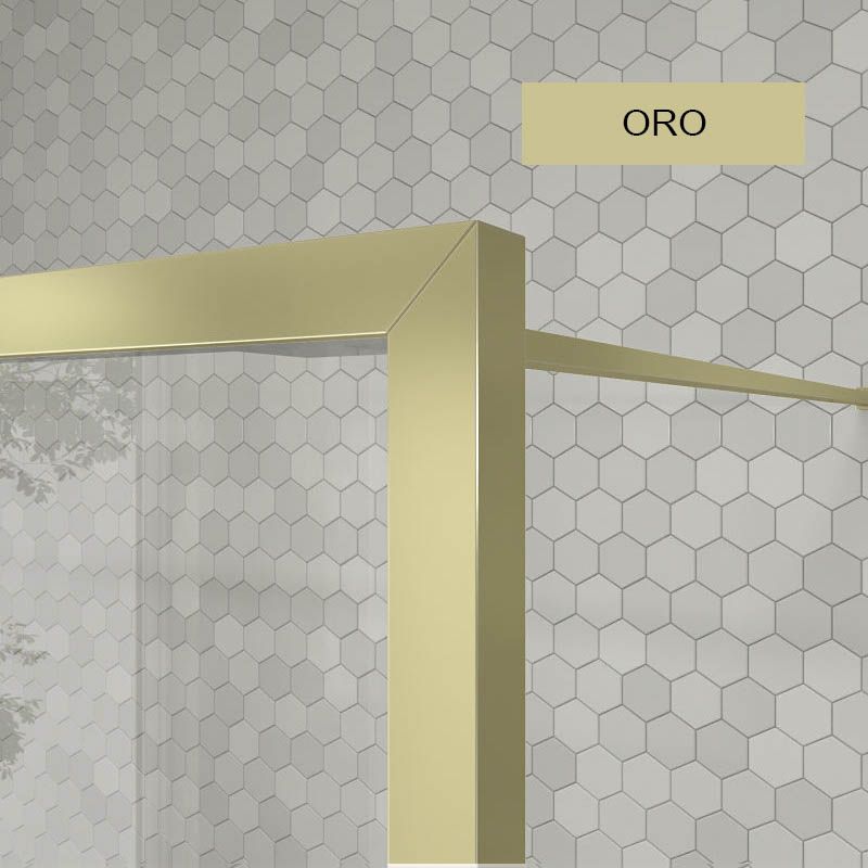 Fijo de
ducha a medida mampara LINE L con perfilería enmarcada 3 cuerpos - Vidrio 4
MM con tratamiento anti-cal incluido- Brazo sujeción acero inox - Imagen 11