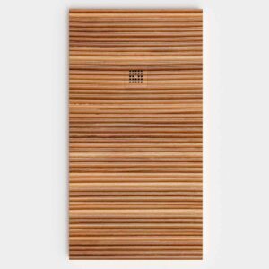 Plato de ducha resina textura pizarra acabado efecto Madera Berdsaye - antideslizante STONE 3D moderno