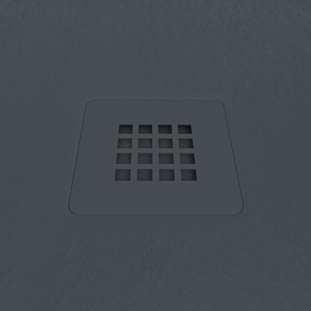 Plato ducha resina MYSTONE Gris Antracita RAL 7016 exclusivos textura pizarra antibacteriano y antideslizante - Imagen 3