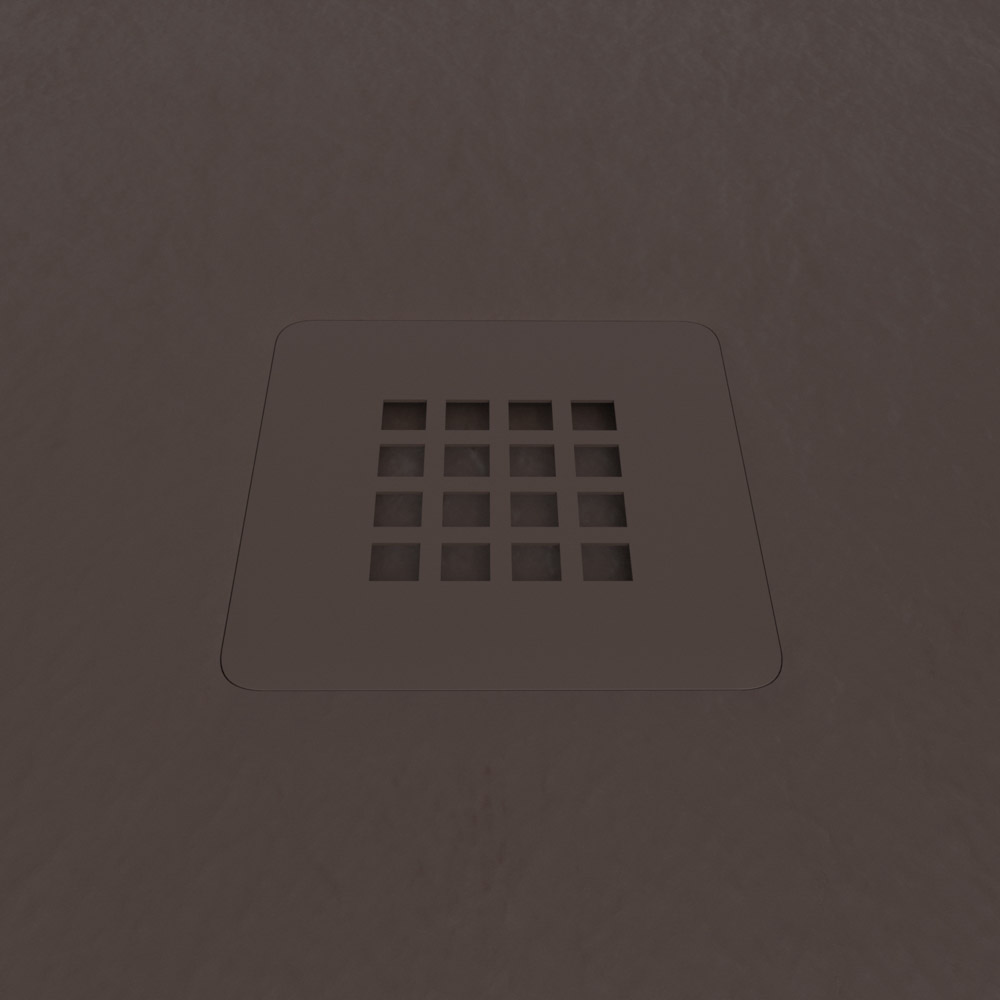 Plato ducha resina MYSTONE Marrón RAL 8014 y colores exclusivos textura pizarra antibacteriano y antideslizante - Imagen 3