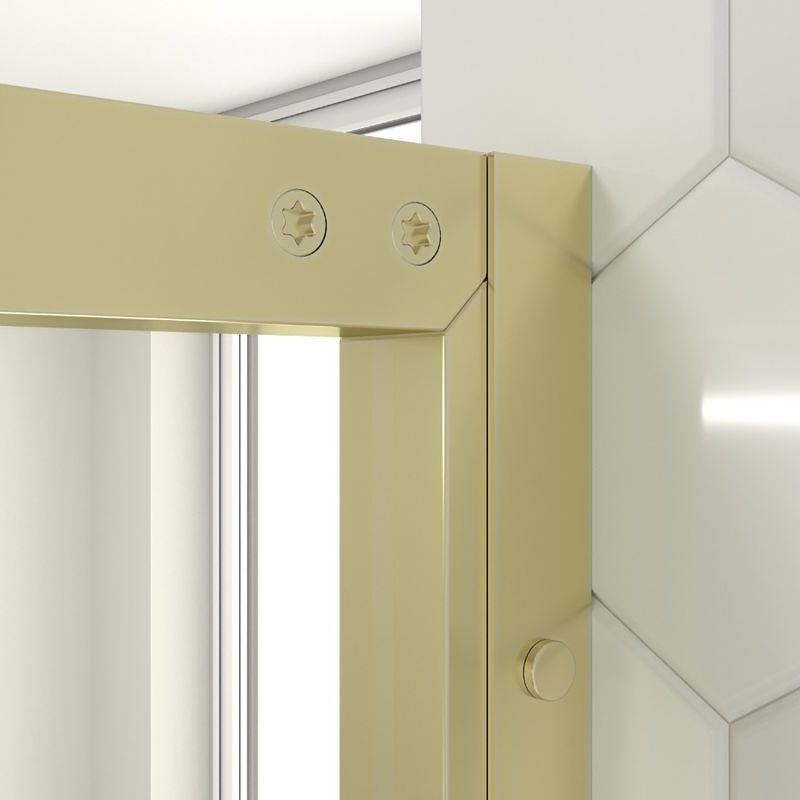 Fijo de
ducha a medida mampara LINE L con perfilería enmarcada 3 cuerpos - Vidrio 4
MM con tratamiento anti-cal incluido- Brazo sujeción acero inox - Imagen 4