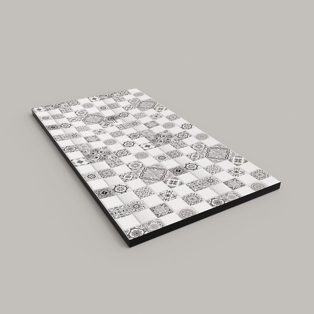 Plato de ducha resina textura pizarra. Efecto en Hidráulico arte grey - antideslizante STONE 3D moderno - Imagen 2