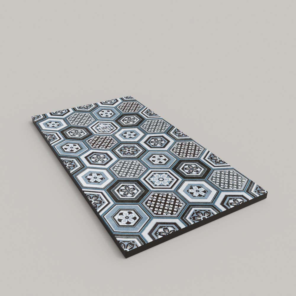 Plato de ducha resina textura pizarra. Efecto en Hidráulico kale- antideslizante STONE 3D moderno - Imagen 2