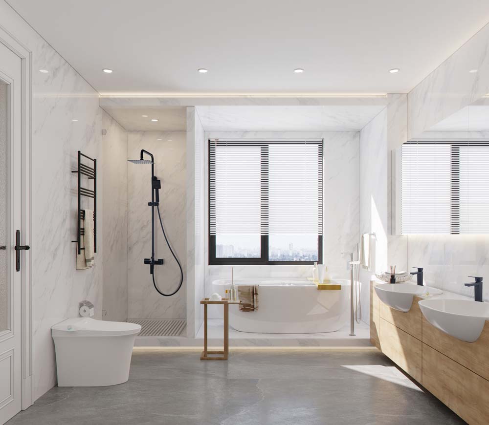 Conjunto de Ducha Monomando INFINITE Negro Mate - Imagen 2