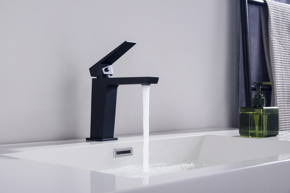 Grifo Monomando de Lavabo INFINITE Negro Mate - Imagen 2