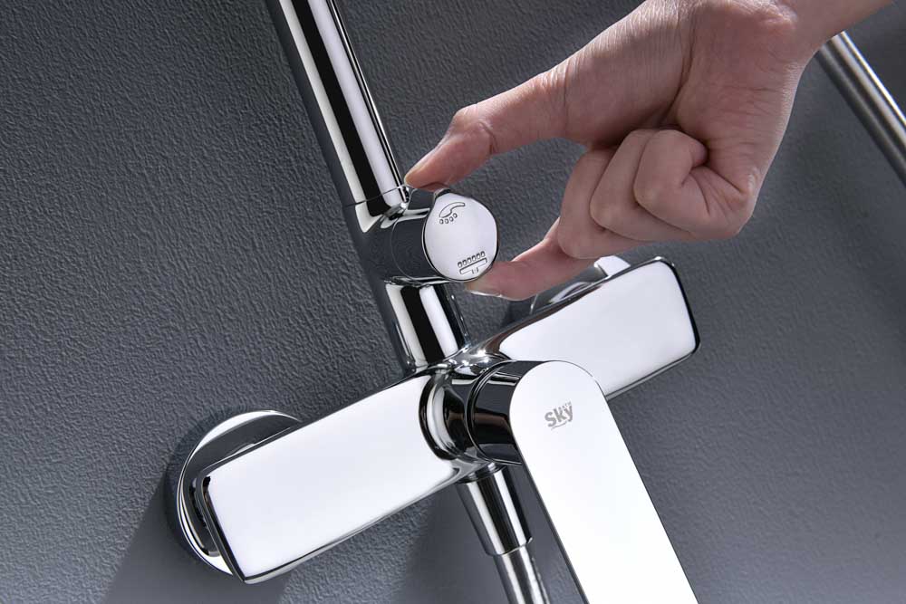 Conjunto de Ducha Monomando GLORY Cromo - Imagen 3