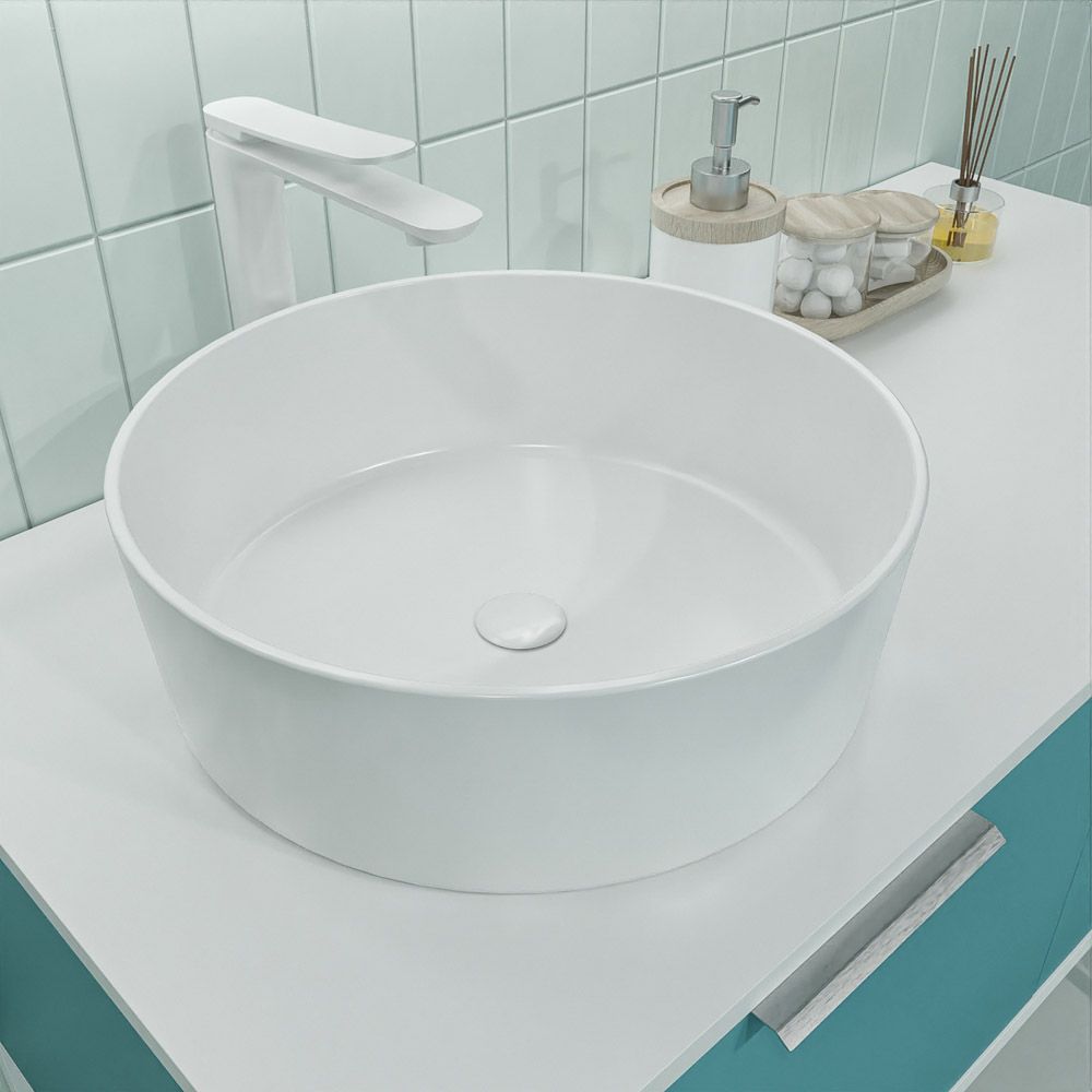 Mueble de baño ELLA con patas 2 cajones acabado OCEAN - Imagen 4