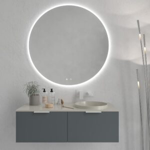 Mueble de baño EMMA suspendido 2 cajones acabado GRAFITO