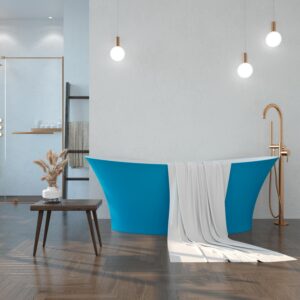 Bañera exenta ALYA ovalada solid surface 170x78.6 cm