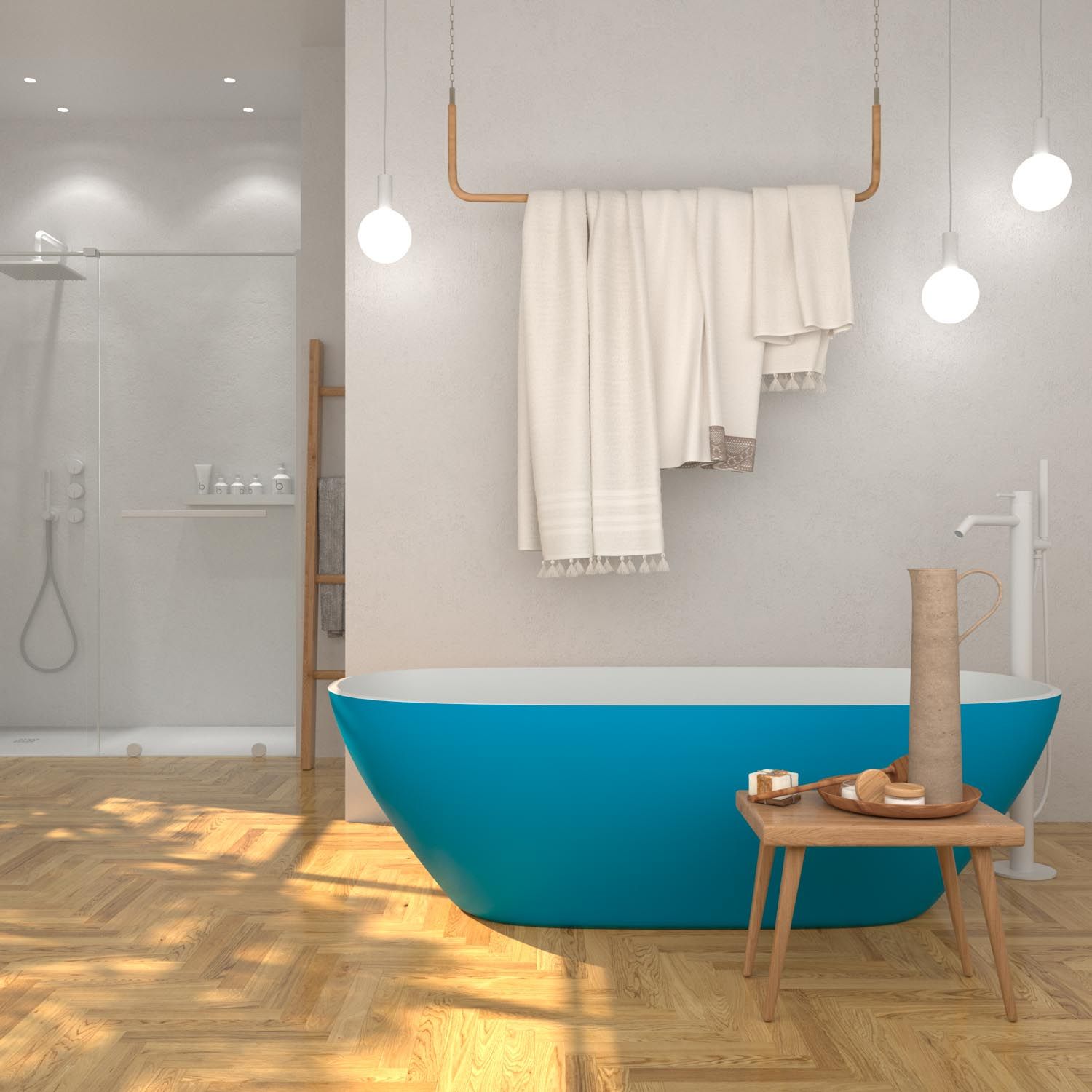 Bañera exenta CAPRI ovalada solid surface 160x75