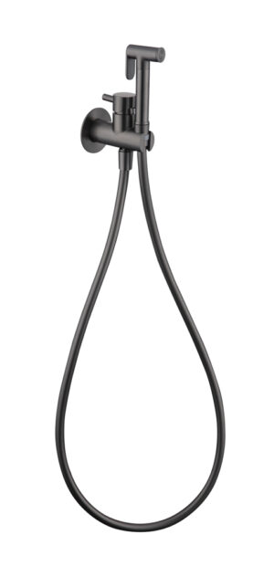 Grifo Empotrado de Bidé HARMONY Black Gum Metal