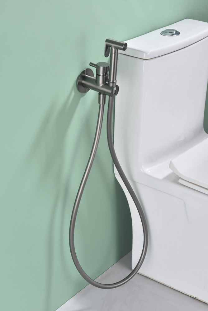 Grifo Empotrado de Bidé HARMONY Black Gum Metal - Imagen 3