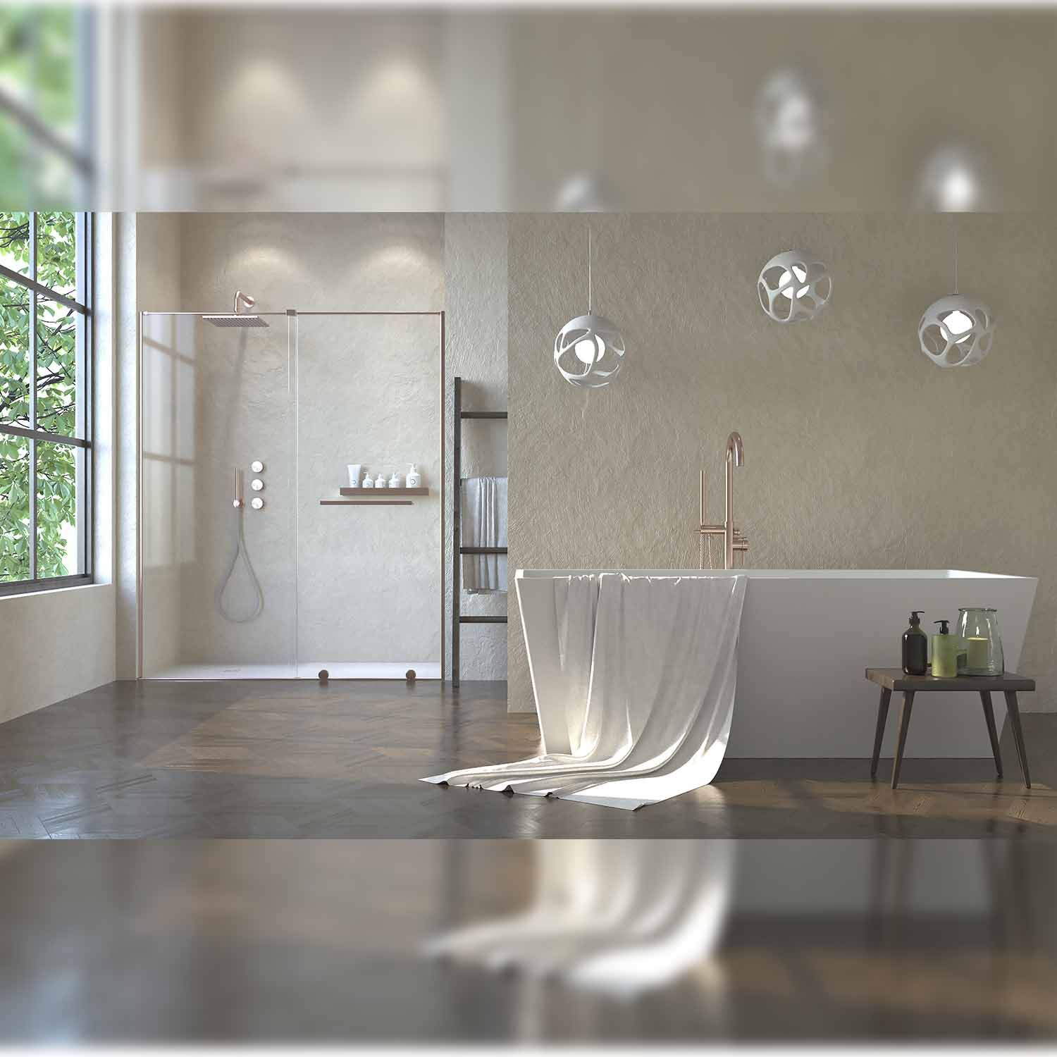 Bañera exenta ANNA rectangular solid surface 175x79.5 cm - Imagen 2