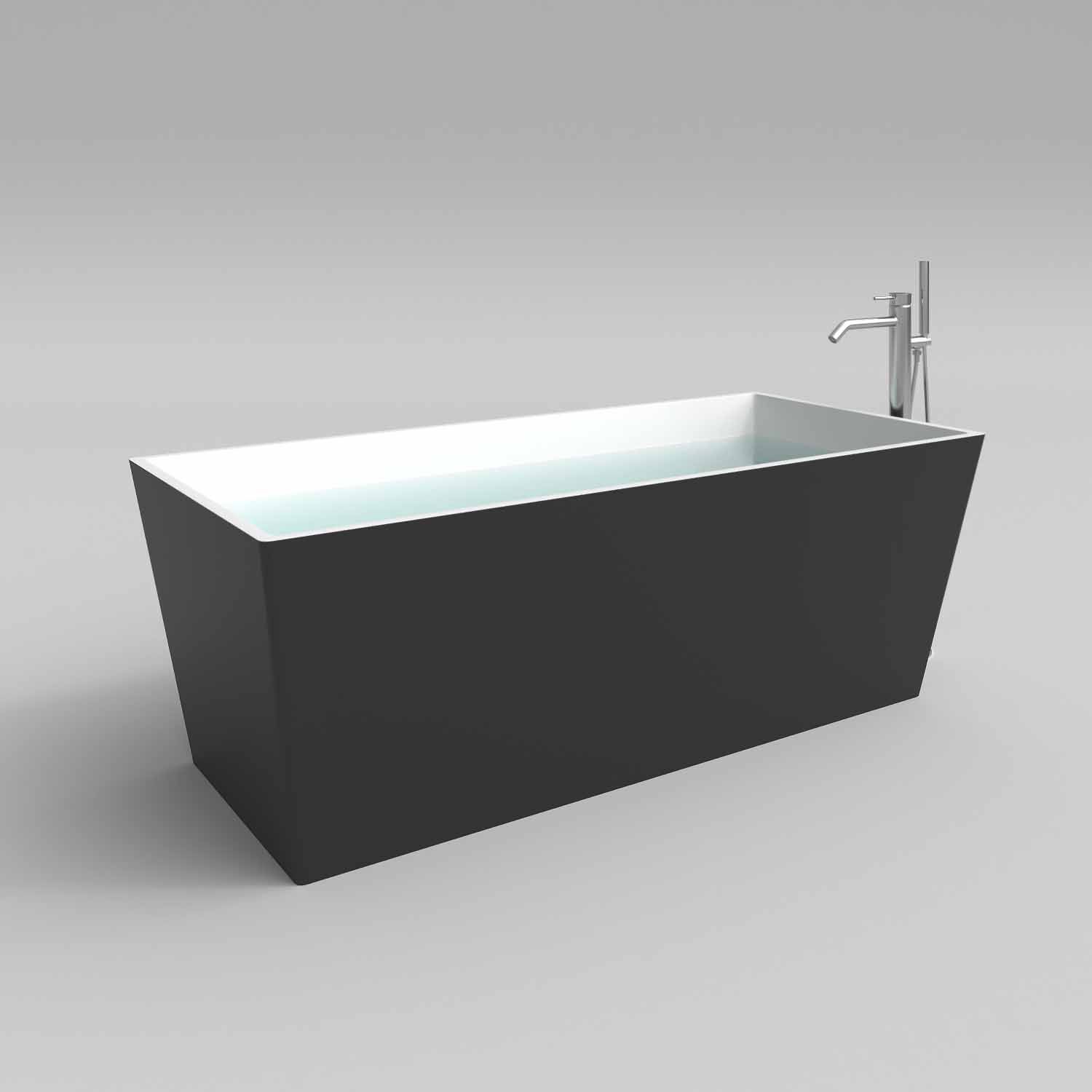 Bañera exenta ANNA rectangular solid surface 175x79.5 cm - Imagen 4