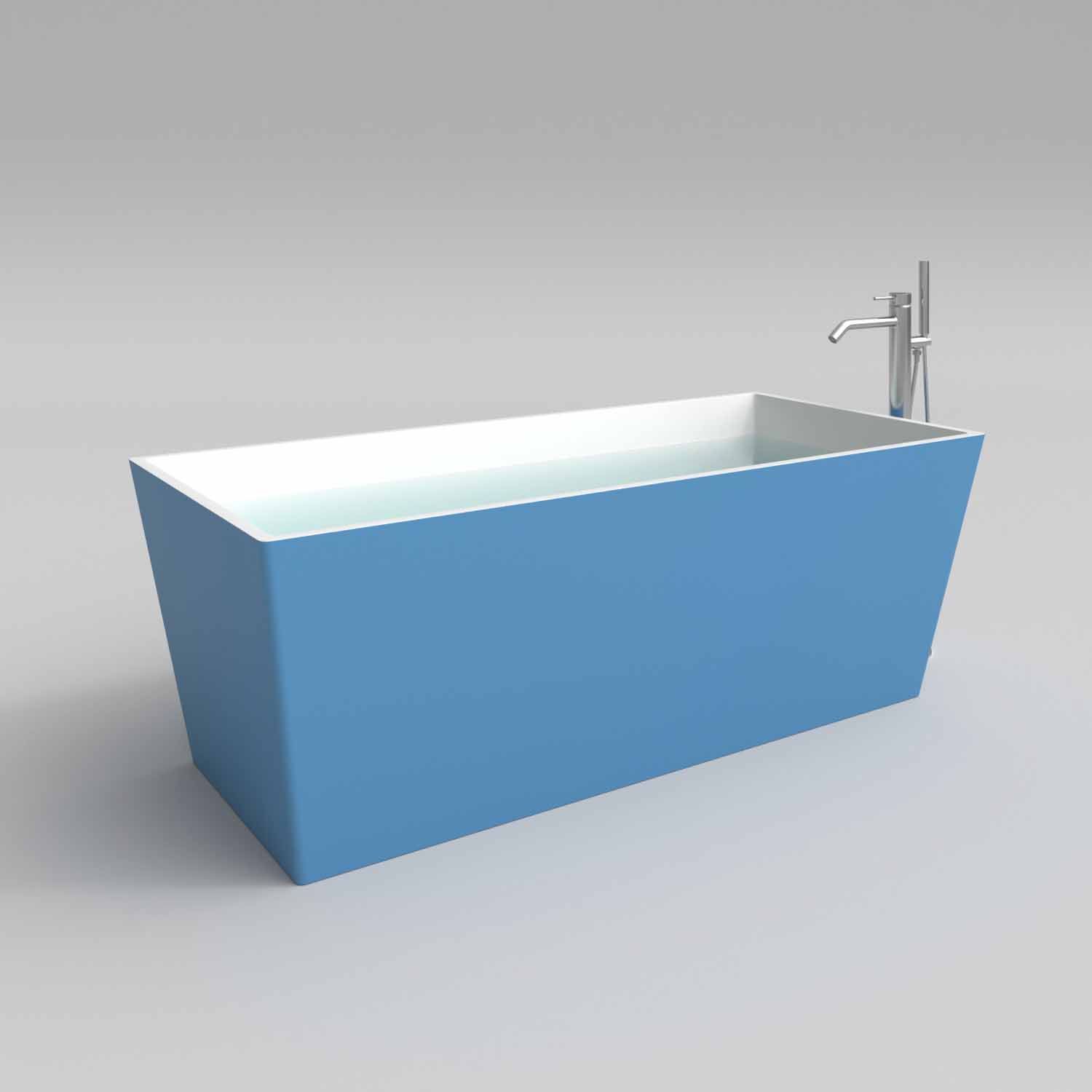 Bañera exenta ANNA rectangular solid surface 175x79.5 cm - Imagen 7