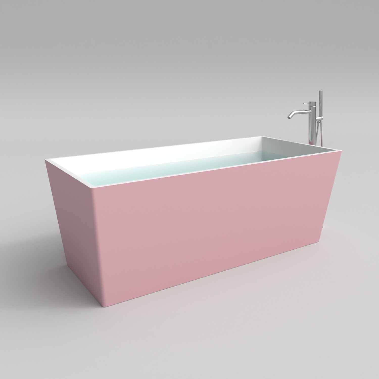 Bañera exenta ANNA rectangular solid surface 175x79.5 cm - Imagen 6