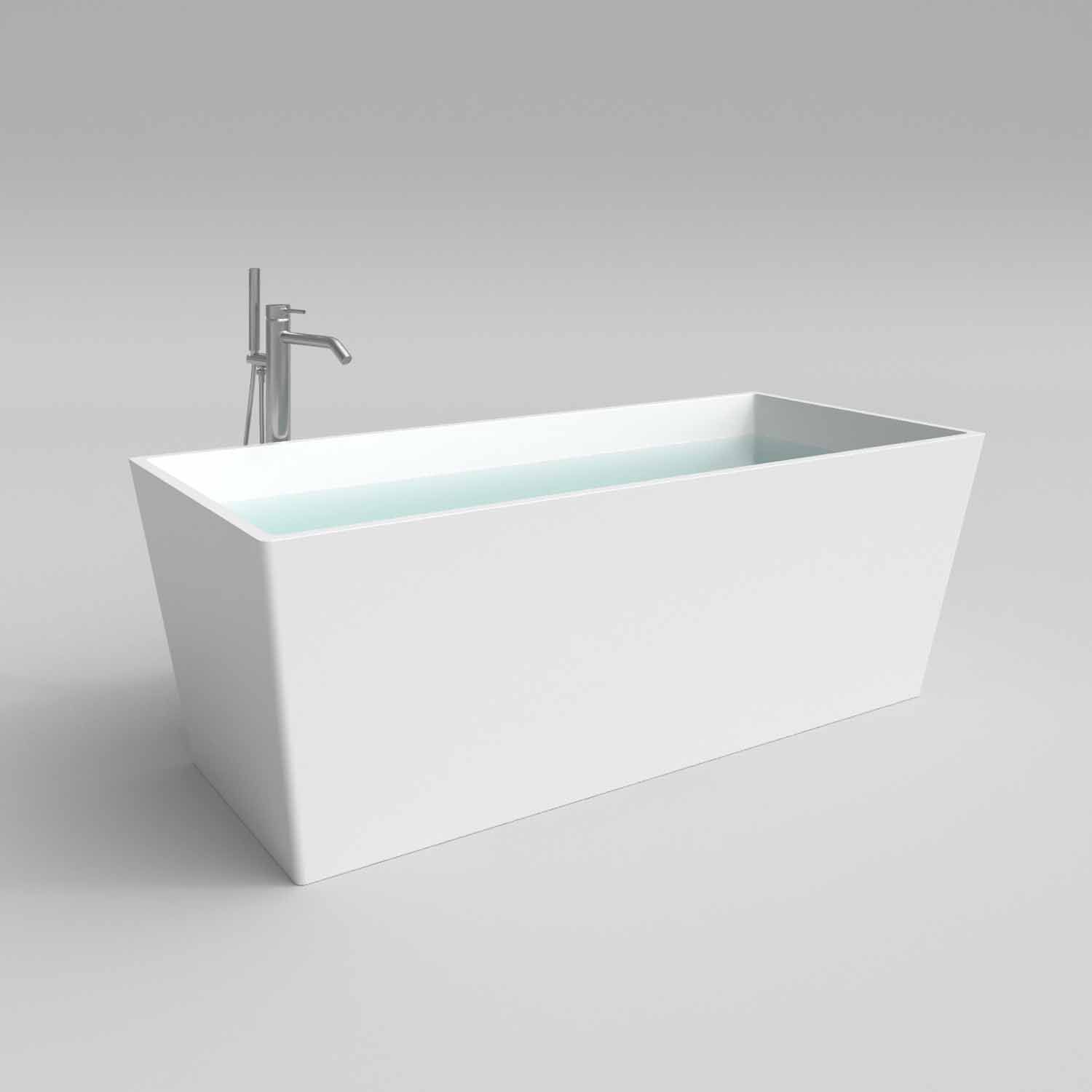 Bañera exenta ANNA rectangular solid surface 175x79.5 cm - Imagen 5