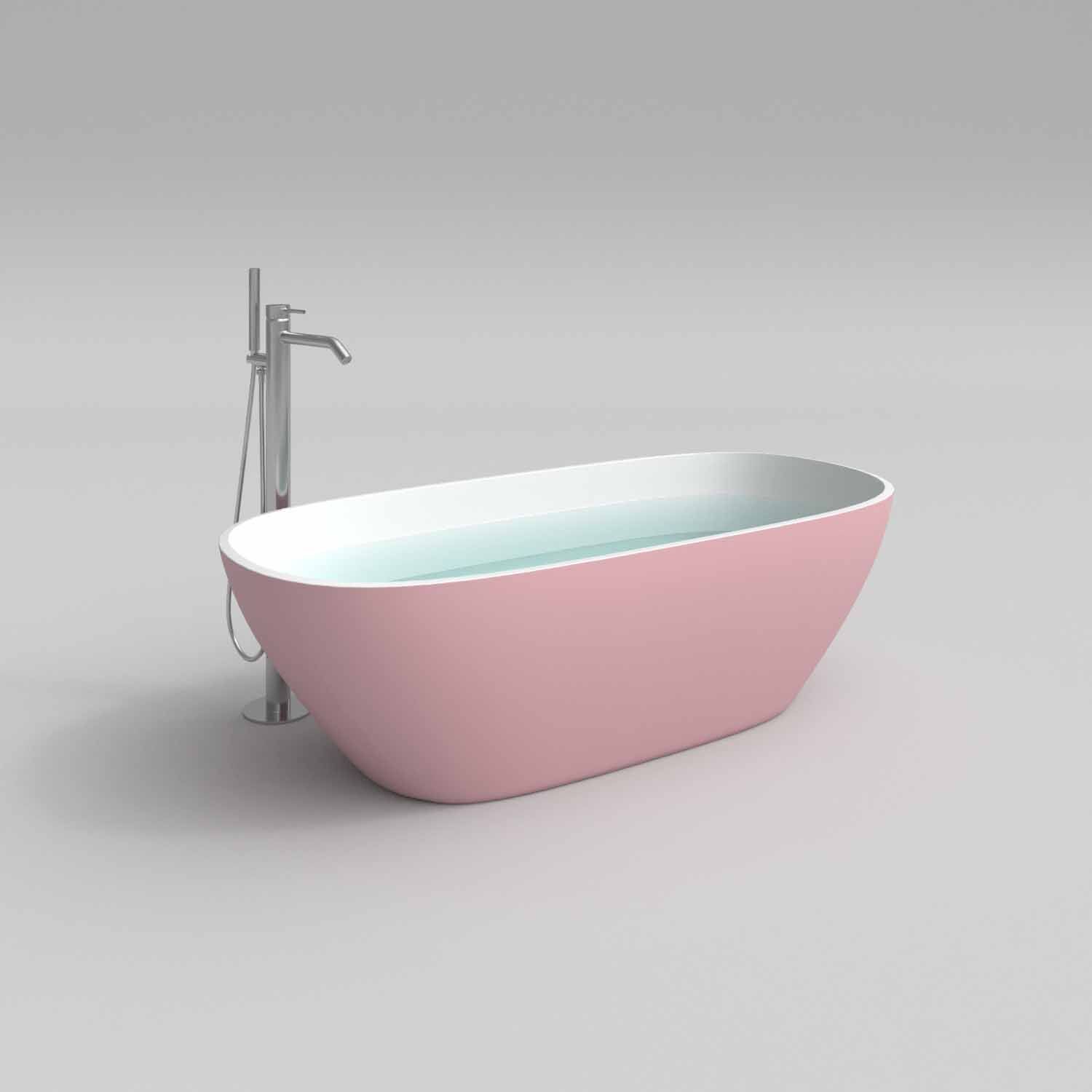 Bañera exenta CAPRI ovalada solid surface 160x75 - Imagen 6