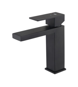 Grifo Monomando de Lavabo ARMY Negro Mate