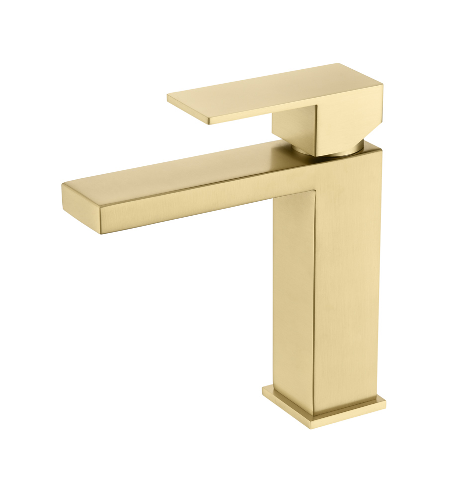 Grifo Monomando de Lavabo ARMY Oro Cepillado