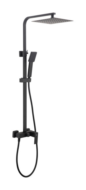 Conjunto Monomando de Ducha ARMY Negro Mate