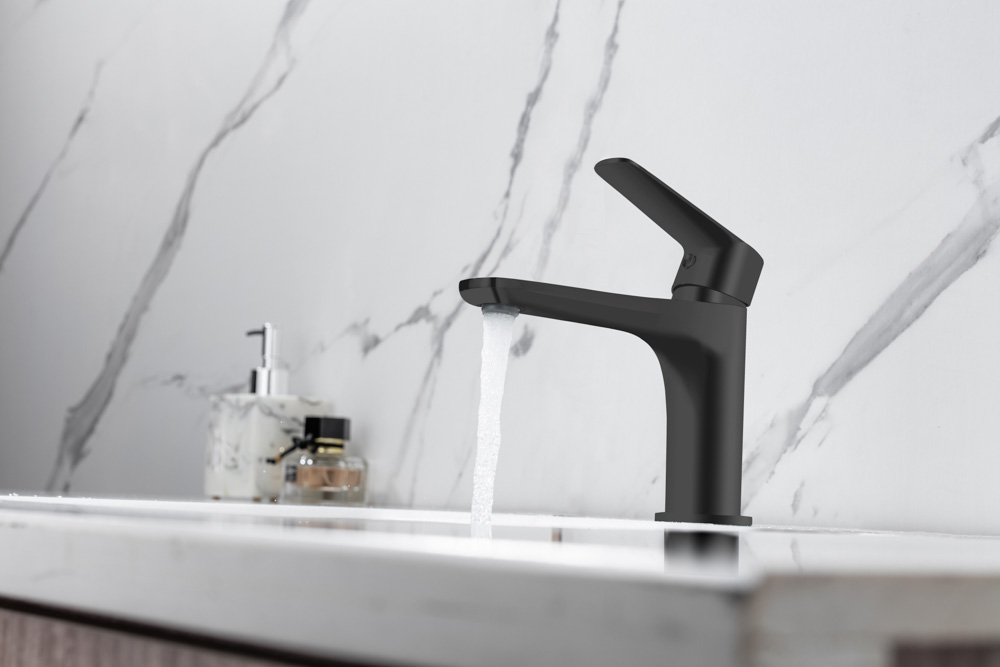 Grifo Monomando de Lavabo NATURE Negro Mate - Imagen 2