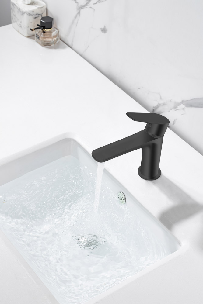 Grifo Monomando de Lavabo NATURE Negro Mate - Imagen 3