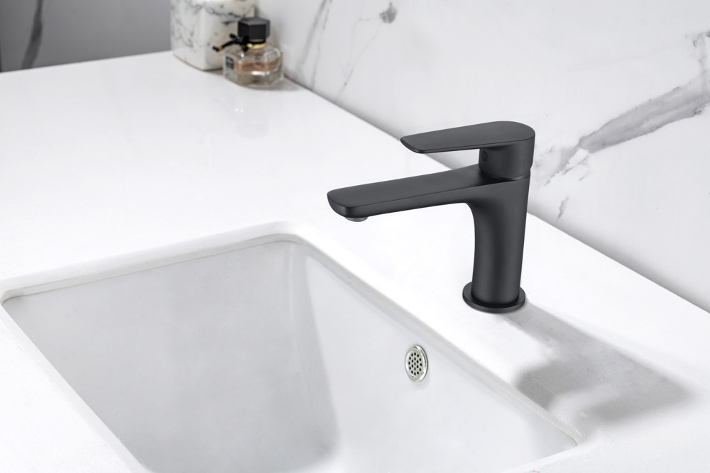 Grifo Monomando de Lavabo NATURE Negro Mate - Imagen 4