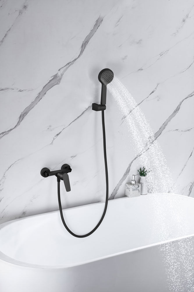 Kit de Ducha Monomando NATURE Negro Mate - Imagen 2