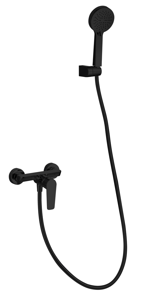 Kit de Ducha Monomando NATURE Negro Mate