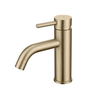 Grifo Monomando de Lavabo ROCK Oro Cepillado