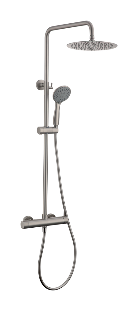 Conjunto de Ducha Monomando ROCK Níquel Cepillado